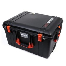 Black  Orange Pelican 1607 Air case with foam.