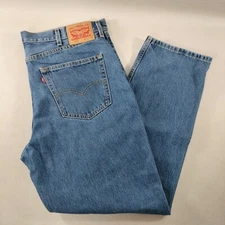 Levi's 550 Relaxed Bootcut Blue Denim Jeans Mens Size Actual 40x31