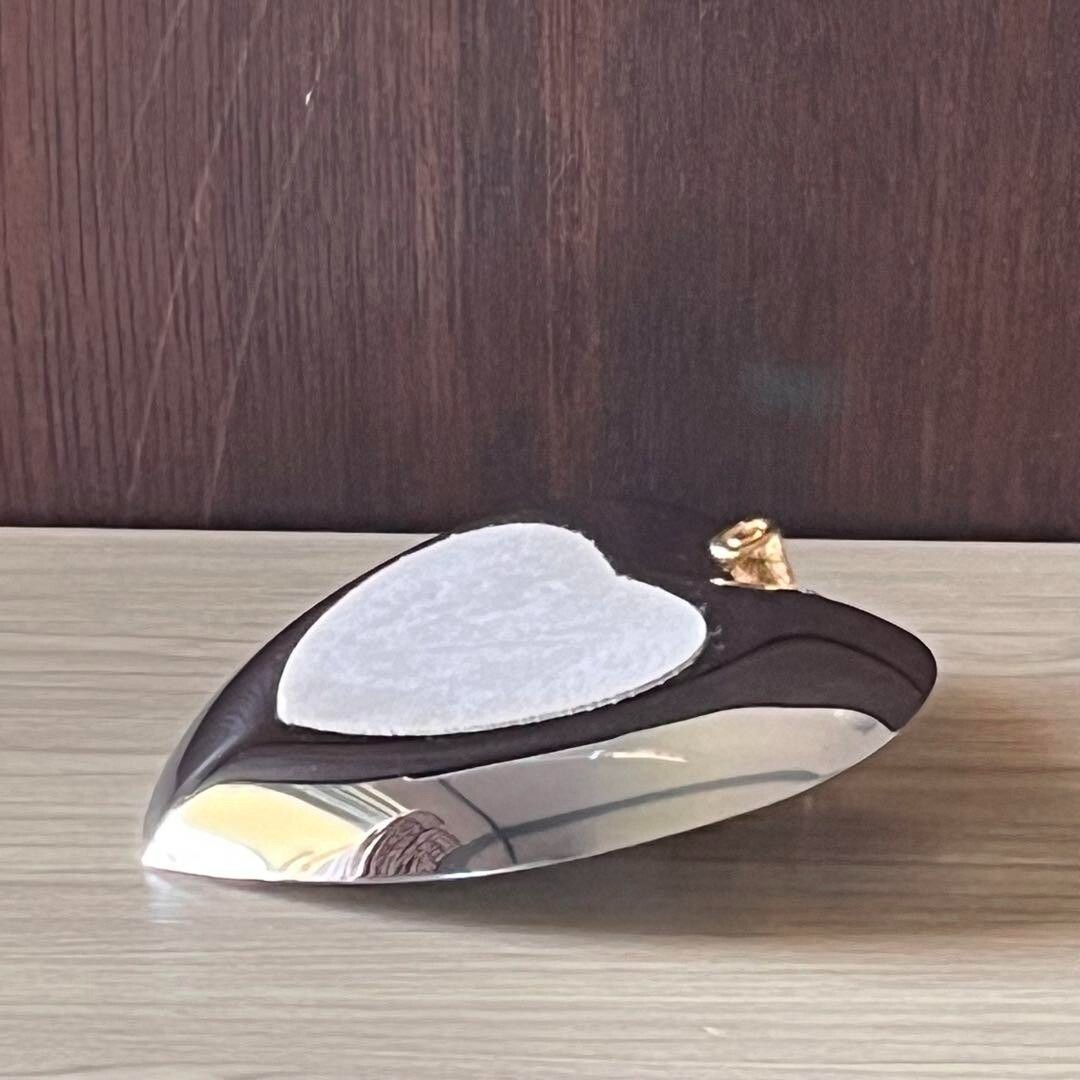 Mikimoto Jewelry Accessories Tray Silver Heart Golden Bear