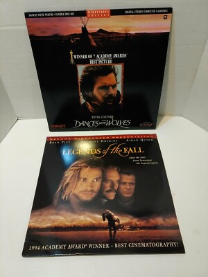 Lot of 2 Laserdisc Movies: Dances With Wolves & Legends of The Fall. Epic Drama