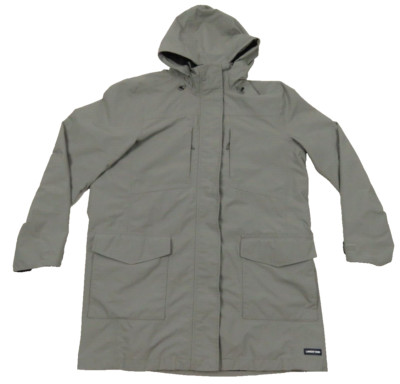 NWOT Lands End Rain Waterproof Windproof Hooded Full Zip Long Parka Jacket L
