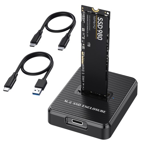 M.2 NVMe & SATA to USB C Dock Station Dual Protocol M Key B+M Key Reader Adapter - Afbeelding 4 van 8