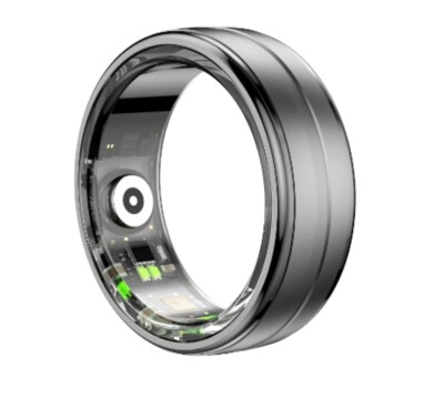 Smart Ring Herren/Damen Sport Fitness Läuft Schrittzähler Tracker Gold Schwarz