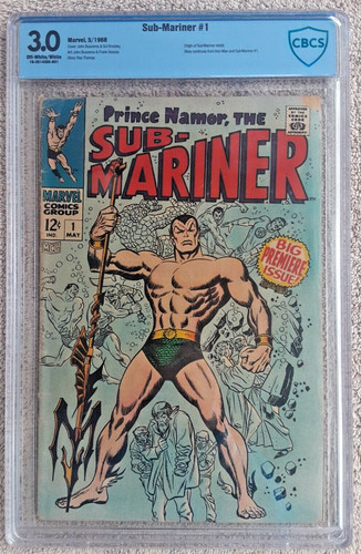 Sub-Mariner #1 (Marvel, 5/68) CBCS 3.0 (classic John Buscema Cover) "KEY" *