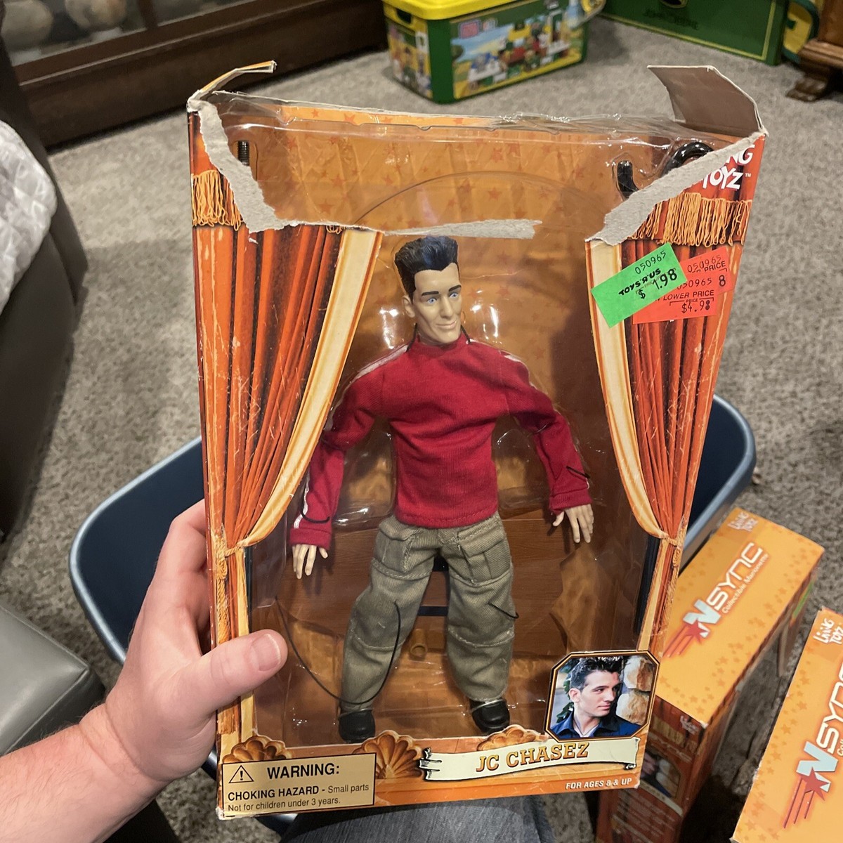 New NSYNC Living JC Chasez Marionette Action Figure Toy Doll 90's