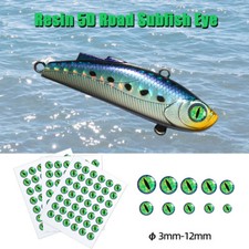 50Pcs 3mm~12mm 3D Epoxy Fish Eyes Dragon Eyes For Fly Jig Baits Lure Making