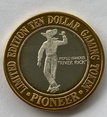 Pioneer Hotel Old West Millennium Series $10 Gaming Token .999 Fine Silver Coin - Picture 6 of 9
