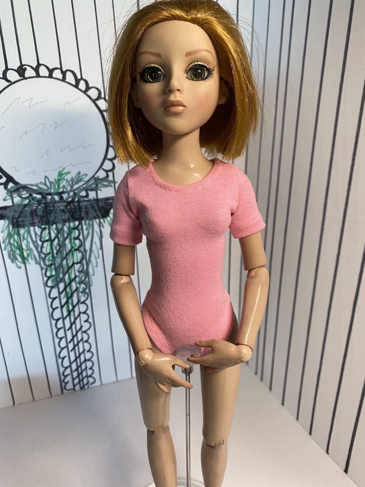 Pink Bodysuit For Your Ellowyne Wilde Tonner Fashion Doll 16” Outfit-image