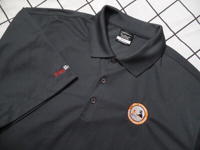 NEW NikeGolf Mens Polo XL Dri Fit Short Sleeve Golf Shirt BIRDLAND GOLF CLASSIC
