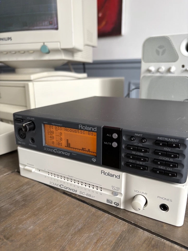 Roland SC-55 Sound Canvas SC55 General MIDI and GS retro expander sound module - Bild 3 von 4