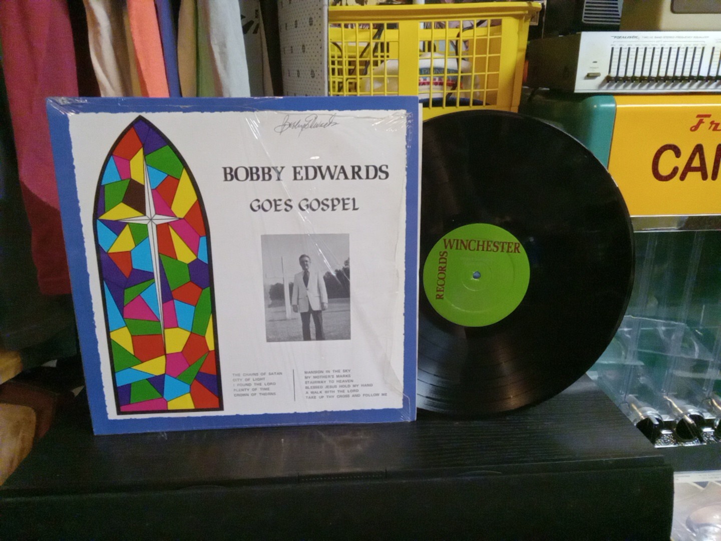 Vintage Rare Autographed Bobby Edwards Goes Gospel 12
