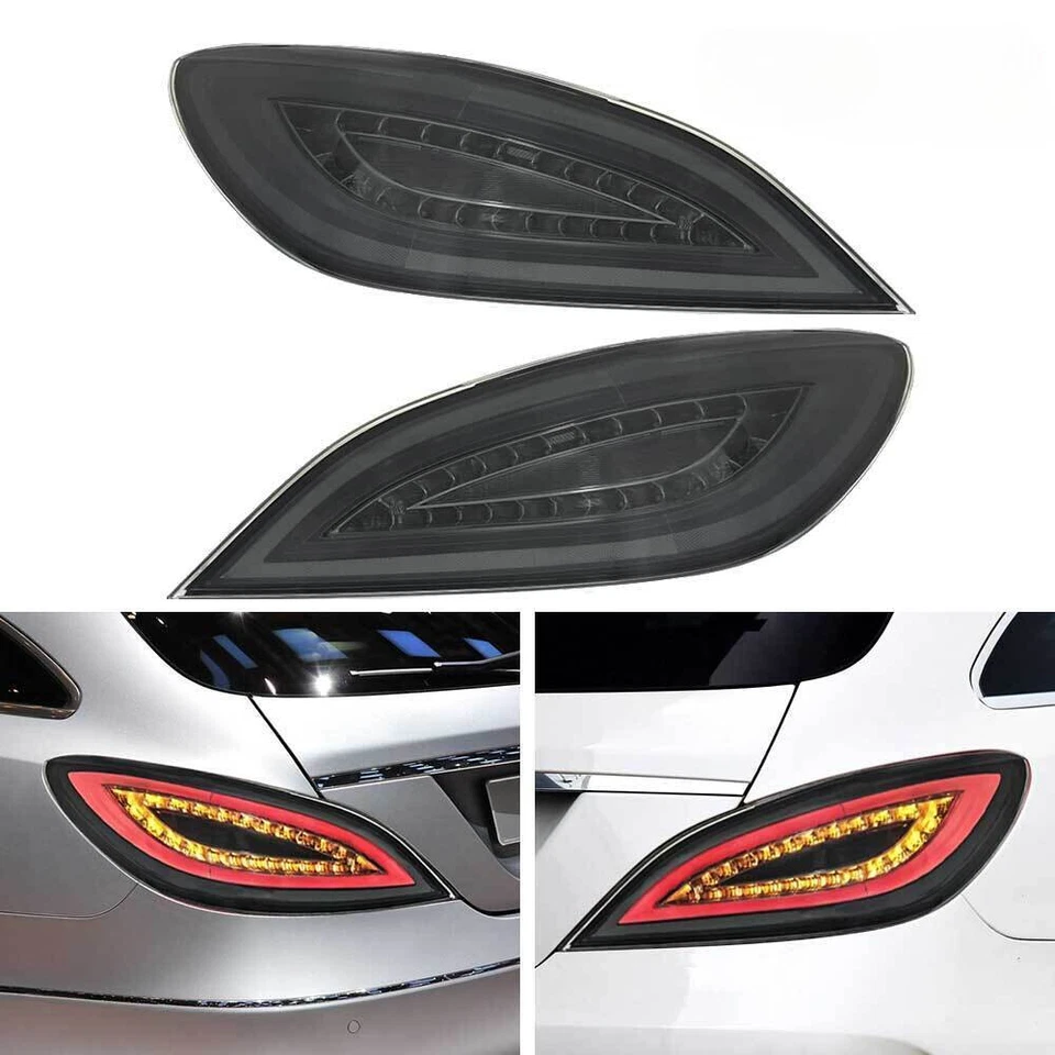 Smoked Black Dynamic LED Rear Lights Assembly For Mercedes Benz CLS550 2012-2017 - Imagem 2 de 4