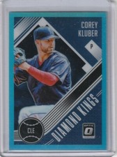 2018 PANINI DONRUSS OPTIC BASEBALL COREY KLUBER DIAMOND KINGS BLUE REFRACTOR /50