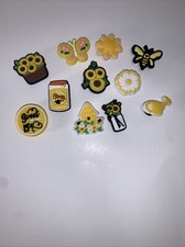 Lot of 12-SunFlower, Floral, Gardening, Plant Shoe Charms For Crocs New
