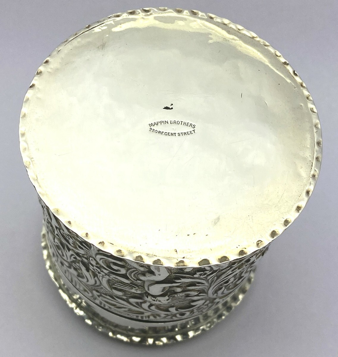 Antique Genuine Silver Candy Box - England / Mappin Brothers - 157