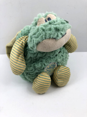 Demdaco Nat & Jules Foley Green Frog Plush Small Soft Backpack Toddler Bag NWT