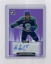 GLENN GAWDIN 2014/15 ITG LEAF METAL PURLE AUTOGRAPH #3/15