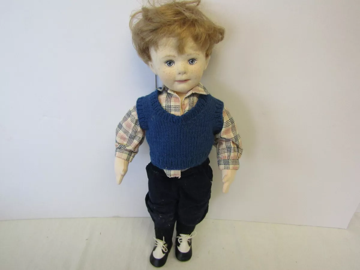 JUDY RANKINE DOLL 18 INCH CLOTH DONNA ROBERTS CRICKET BOY DOLL