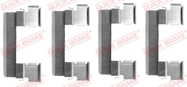 Quick Brake 109-1655 ZubehöR Kit, Scheibenbremsbelag FüR Cadillac, Chevrolet,-image