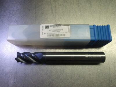 Benchmark 3/4'' 4 Flute Carbide Long CR Endmill .060'' R 437L75026060C15 (LOC2440)