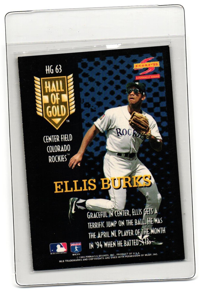 1995 Score Ellis Burks #HG63 Hall of Gold | eBay
