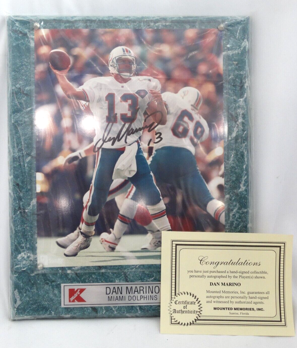 NFLクォーターバック　ダン・マリーノ　サイン入りフットボール　ウィルソン NFLクォーターバック ダン・マリーノ サイン入りフットボール