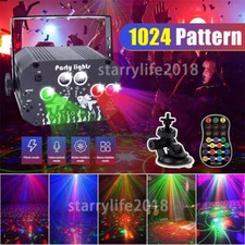 DJ Disco Party Stage Light 1024 Pattern Laser Projector LED KTV Show Lighting