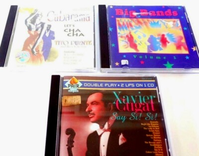 CDs Music Lot of 2 +1 FREE . Xavier Cugat . Cubarama . Big Bands (Rare CDs)