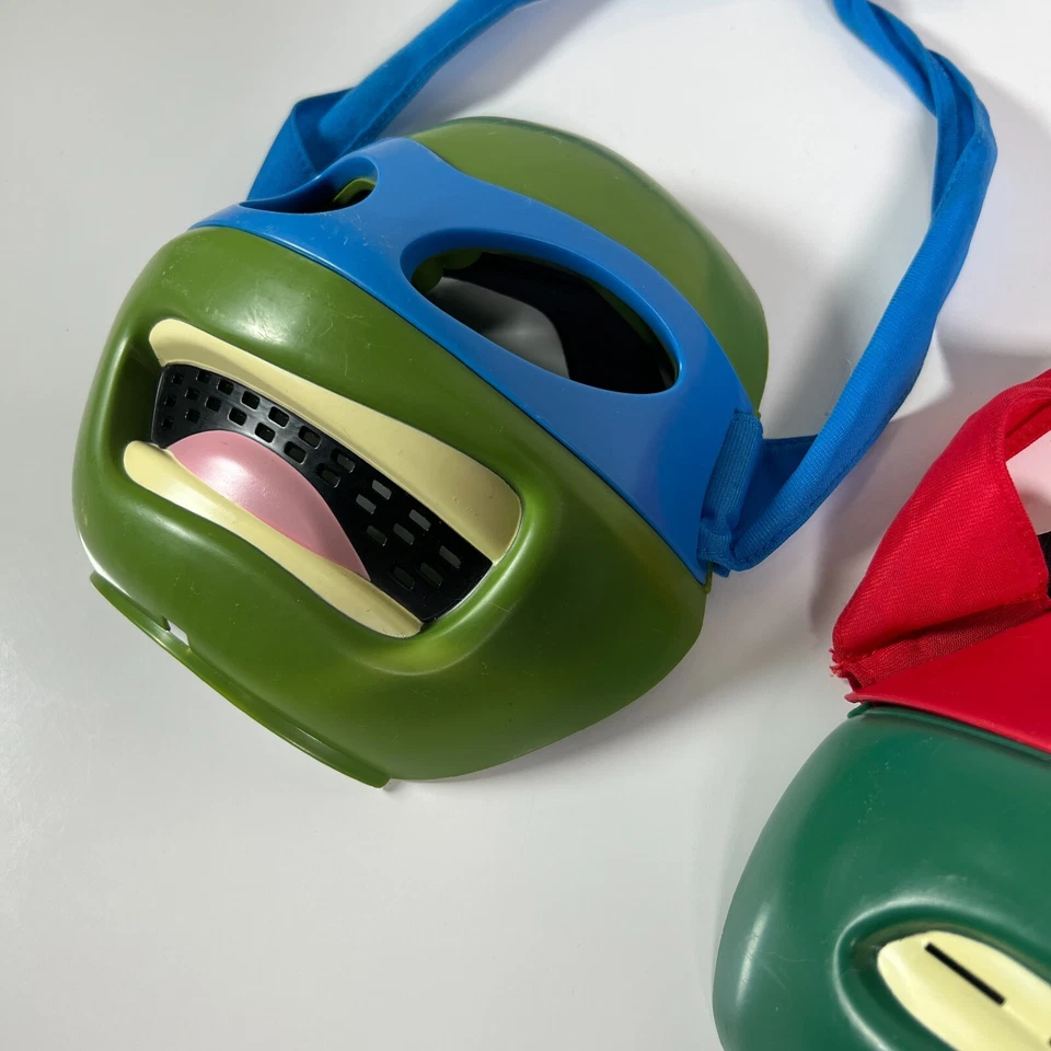 TMNT Teenage Mutant Ninja Turtles 2013 Viacom Halloween Disfraz Máscara Lote de 2 Foto 3 de 4