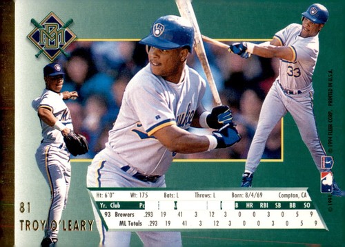 S9R5: 1994 Fleer Ultra Baseball Singles 1 to 200 U Pick! .99-1.50 - Picture 162 of 400