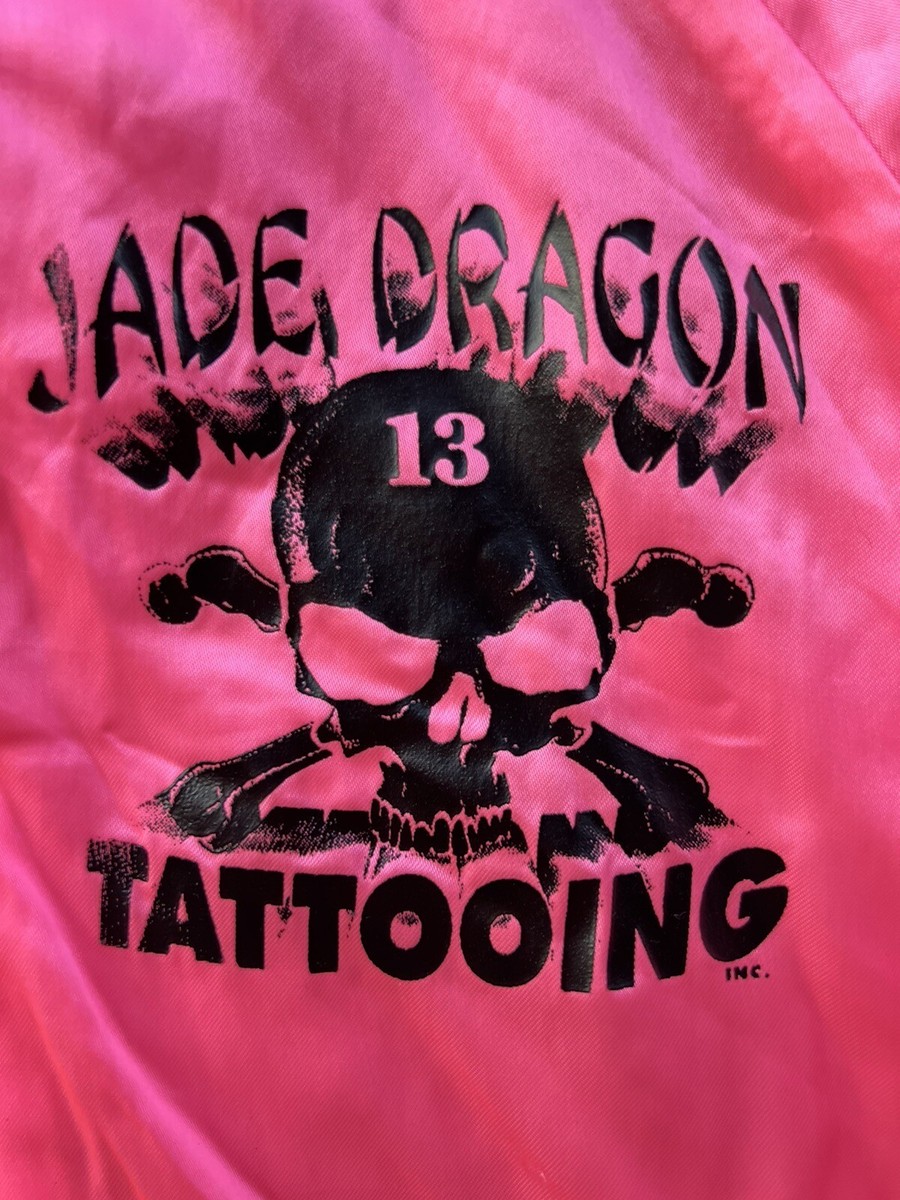 80s PINK DRAGON レーヨンジャケット PINK DRAGON ピンクドラゴン リバーシブル スーベニアジャケット