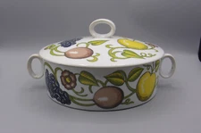 Apple Orchard Ovenware 8" Covered Casserole Dish JC Penney- Vintage Discontinued