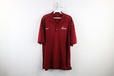 Nike Golf Mens Size XL Dri-Fit Short Sleeve Collared Golfing Polo Shirt Red