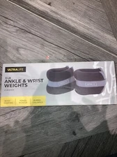Ultralife Ankle & Wrist Weights 2.5 lbs each 5 lb total Black Toning Shaping New