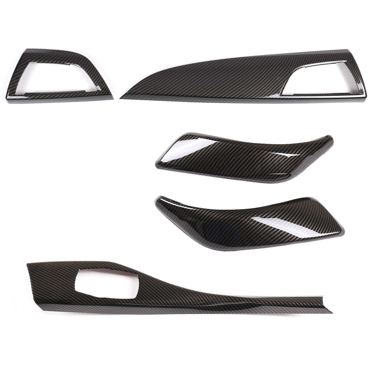 5Pcs ABS Carbon Fiber interior Trim Cover Set Fits F20 M235i F22 Coupe 2012-2017