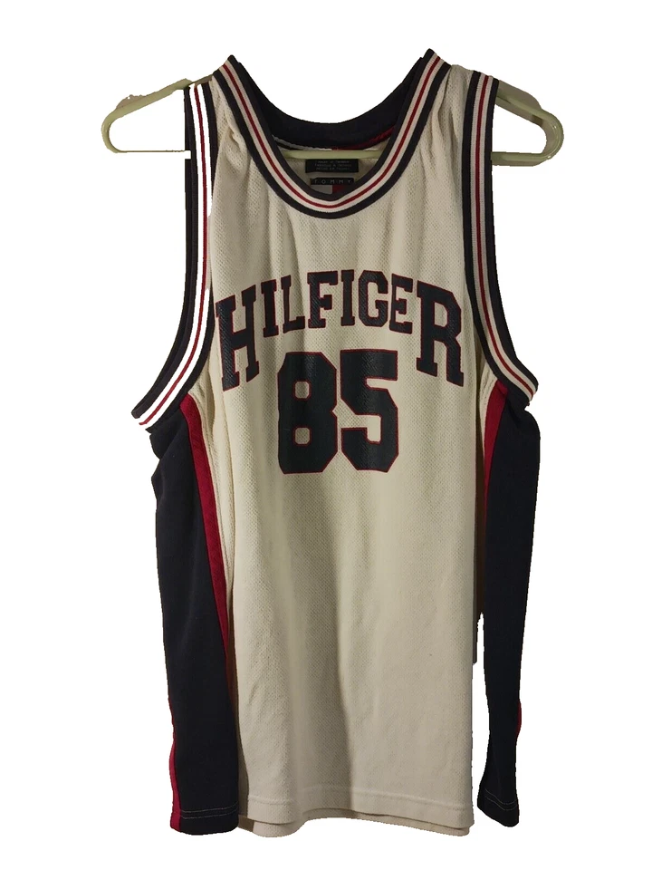 Tommy Hilfiger Camiseta Deportiva Camiseta Talla Grande y Malla Transparente Lote De Colección Años 90 Foto 2 de 4