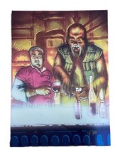 Excellent: Vintage 1996 Finest Star Wars Wuher/Chalmun Chromium Trading Card