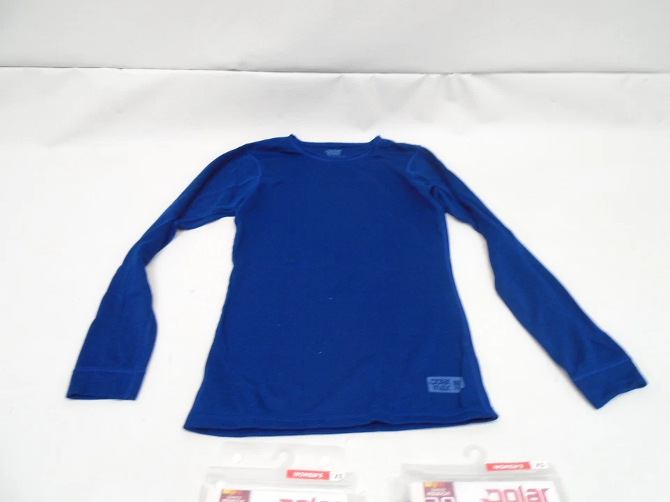 POLARMAX 2C31N 2.0 MUJER X-PEQUEÑO AZUL DOBLE CAPA BASE CUELLO REDONDO TOP (JUEGO DE 2) Foto 2 de 4
