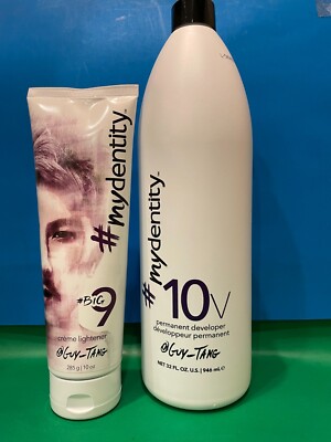 2 #Mydentity Big9 Creme Lightener & Permanent Developer Duo New Authentic