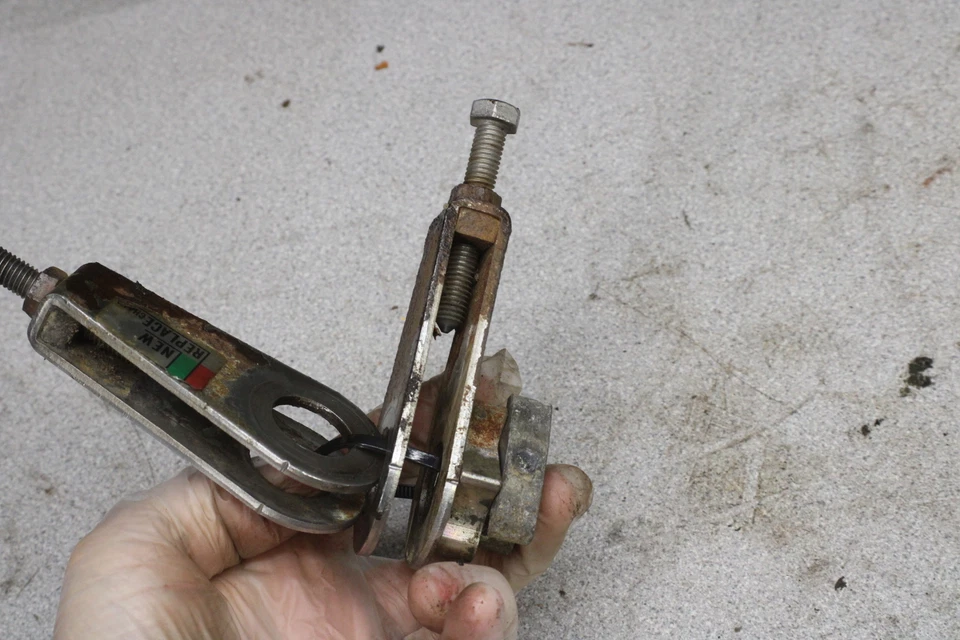 1978 Honda CB750K CB750 K Four REAR AXLE CHAIN ADJUSTERS W7-9817.RM - Image 3 of 4