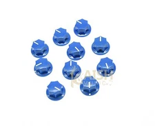 10x Guitar 1/4" Mini MXR Style AMP Knobs Effect Pedal Knob w/ Set Blue