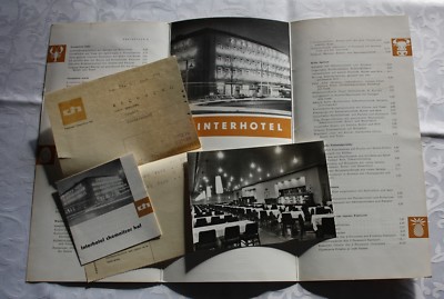 Speisekarte - INTERHOTEL - CHEMNITZER HOF - Chemnitz, 1967