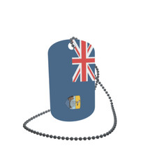 Dog Tag Flag Bunting St Helena Dog Tag Aluminium 30 x 50mm