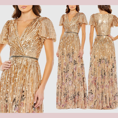 【Mac Duggal】ルーシュ スパンコール ガウン Mac Duggal Prom Dresses and Couture Gowns at Madame Bridal