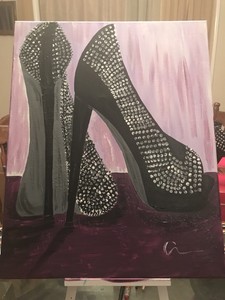 personalized high heels
