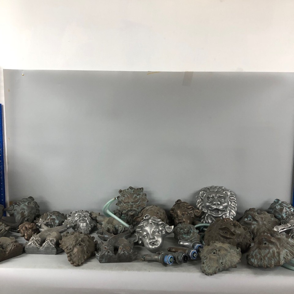 Garden Fountain Ornament Heads Resin 30 Piece Bundle Various Designs