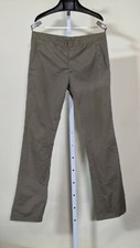 Prada 2009 Classic Fit Semi Tech Pants Olive Brown Size 46