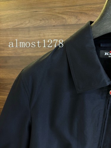 Kiton Business Giacca Cardigan Uomo Bavero Slim Cotone Top Casual - Foto 24 di 32