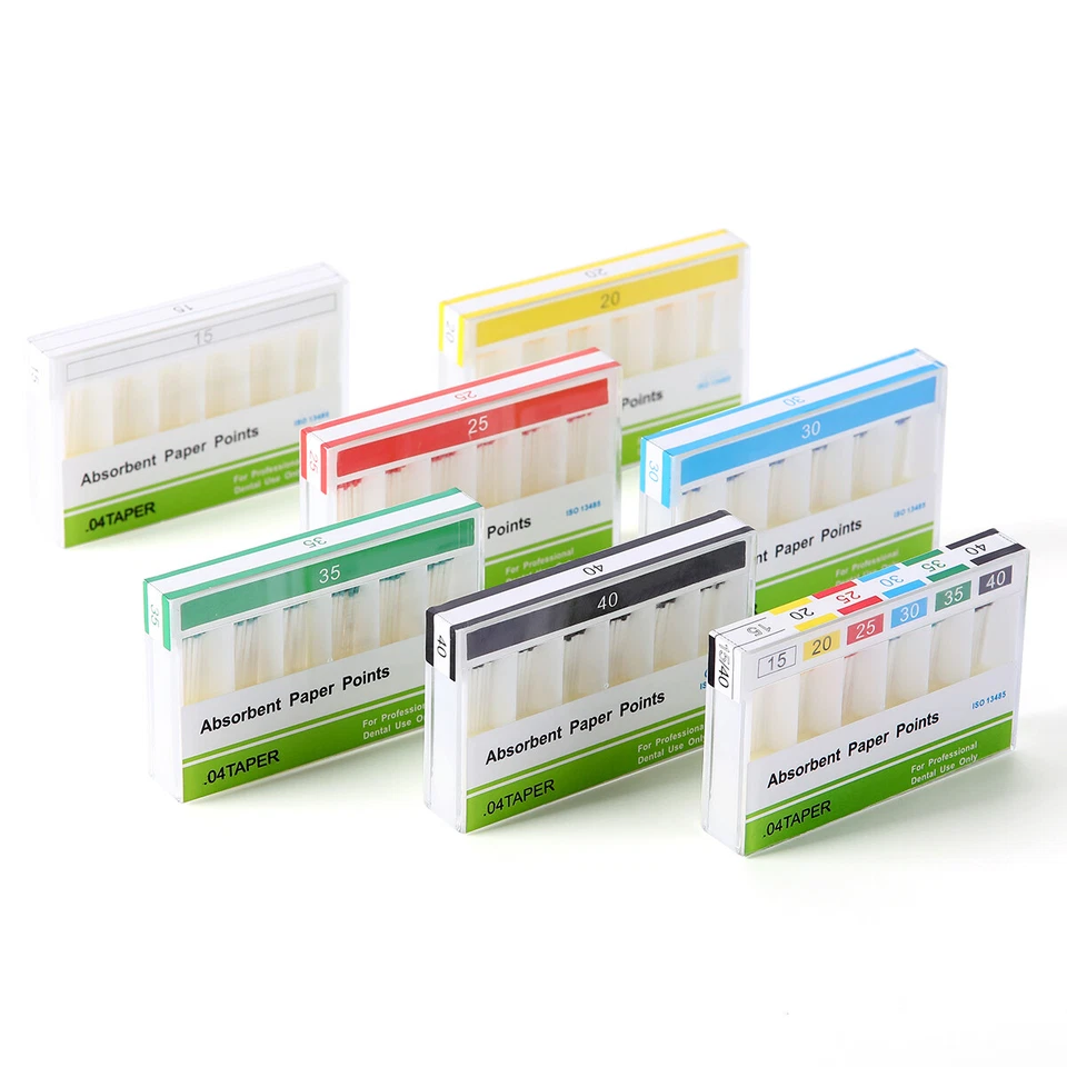 AZDENT Dental Root Canal Endodontics Absorbent Paper Points PP02/.04 /06 15#-40# - Image 4 of 4