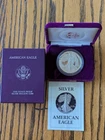 1987 S American Eagle Silver Dollar Proof W/ OGP Box & COA US Mint 99% Silver